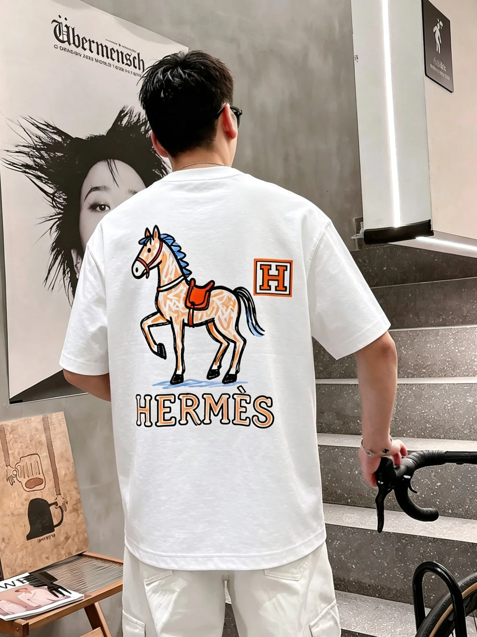 H*rmes 2026 New Arrival Original T 🔥🔥Hot Sale✨✨Premium Quality OS ✨✨ logo🐎 100% Factory Size：S-3XL（ 220 ) Black White
